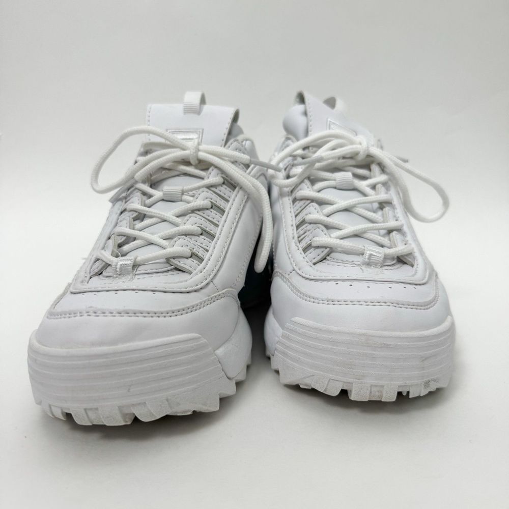 FILA Disruptor II Triple White Streetwear Sneakers FW02936-148 - Picture 3 of 7